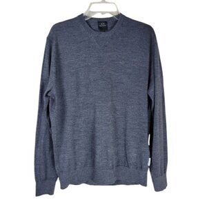 Armani Exchange Wool Blend Sweater Mens L Gray Crewneck